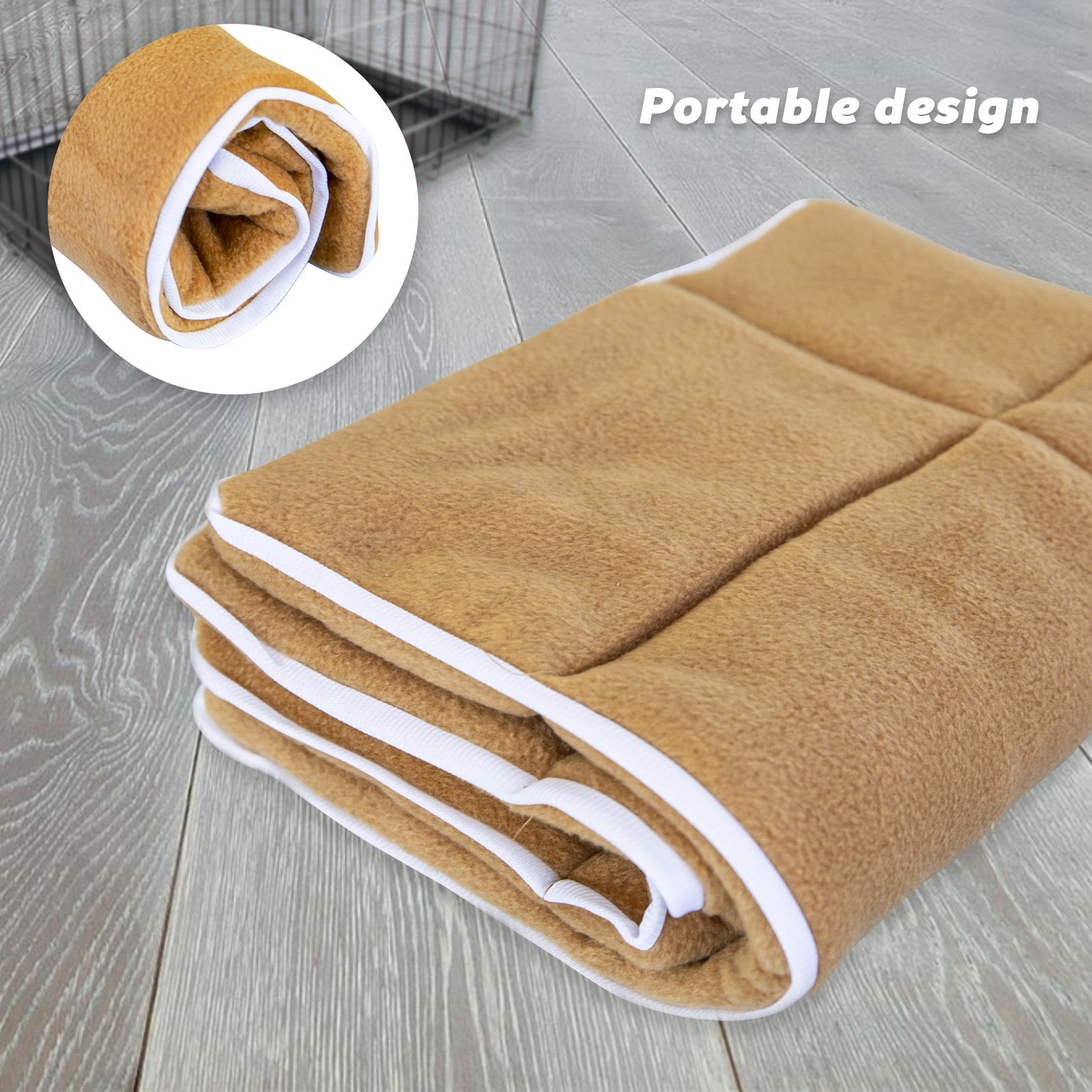 Pet Dog Cat Cushion Mat Pad 24in BEIGE Pet Care > Dog Supplies Paw Mate