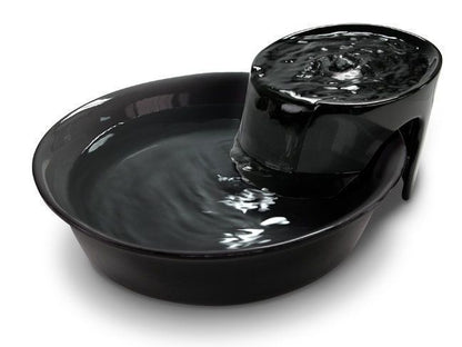 Pioneer Big Max Ceramic Pet Drinking Fountain 3.7 litres - Black Pet Water Fountain Pioneer Pets Jet Black