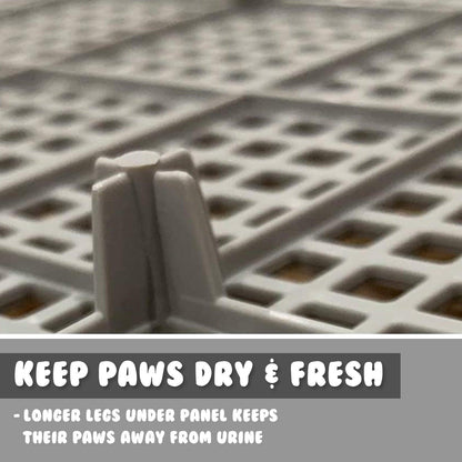 PS KOREA Grey Dog Pet Potty Tray Training Toilet Raised Walls T1 Pet Supplies PS KOREA