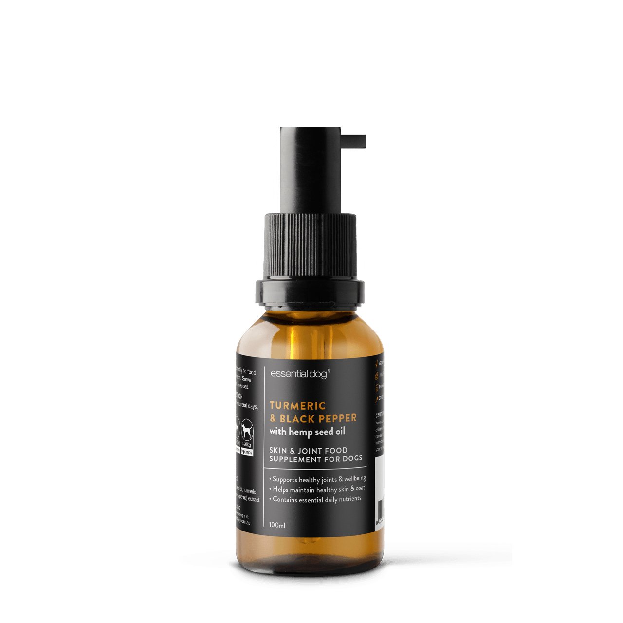 Raw Hemp Seed Oil + Turmeric Food Supplement for Dogs Pet Care > Dog Supplies Essential Dog