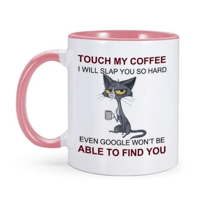 sarcastic coffee mugs -Grumpy Cat Mug Hilarious Ceramic Coffee mug mug Grumpy Cat Pink 11oz