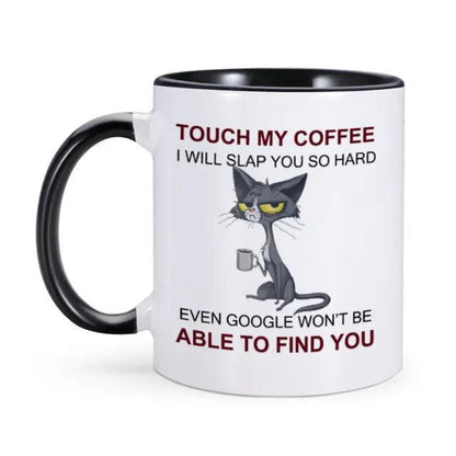 sarcastic coffee mugs -Grumpy Cat Mug Hilarious Ceramic Coffee mug mug Grumpy Cat Black 11oz