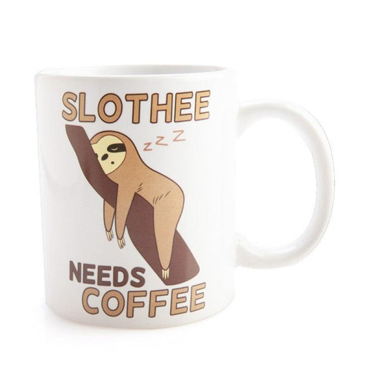 "Sip in Style with the Sloth Coffee Mug - A Playful Pick - Me - Up for you#SlotheeWoofy and Whiskers