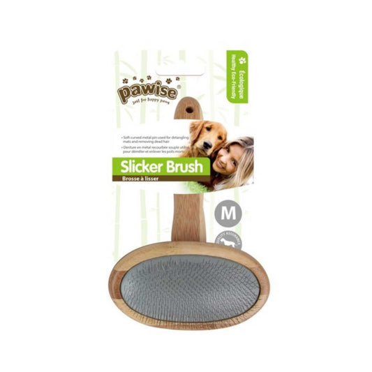 Slicker Brush Medium Dog Cat Pet Eco Bamboo Undercoat Detangling Rake Pet Care Essential Dog