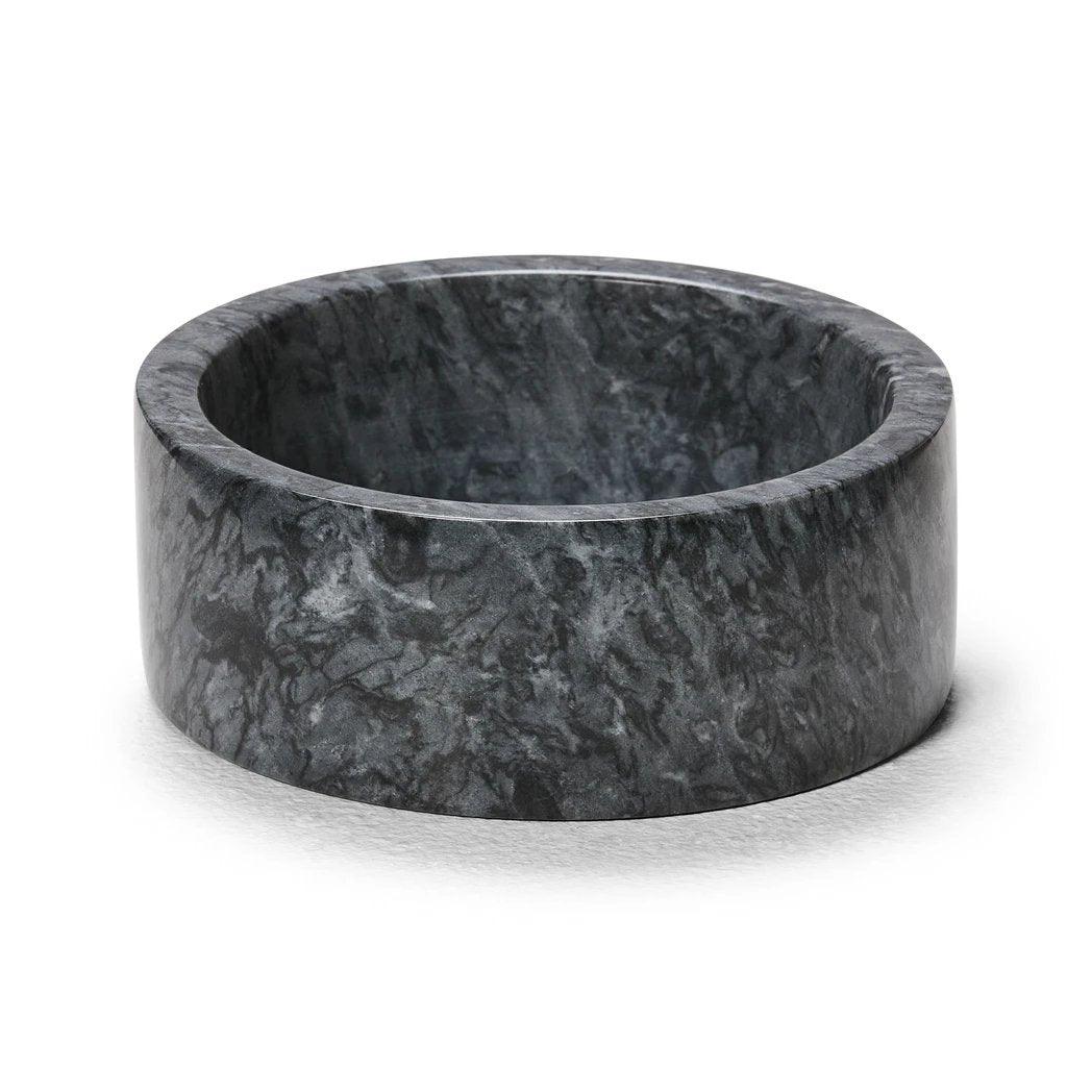 Snooza – Marble Pet Bowl – CharcoalWoofy and Whiskers