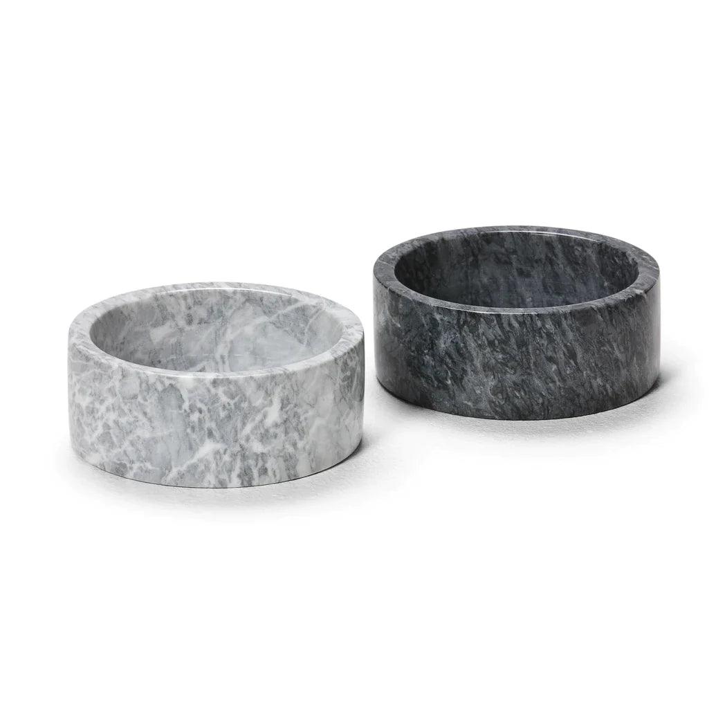 Snooza – Marble Pet Bowl – CharcoalWoofy and Whiskers