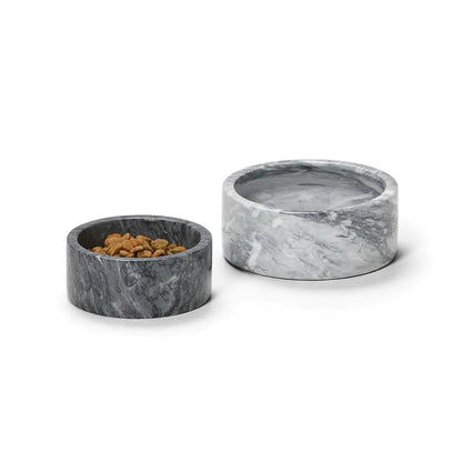 Snooza – Marble Pet Bowl – Charcoal Snooza