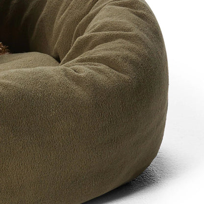 Snooza – Self-Warming Polar Fleece Cuddler – Rust pet bed Snooza