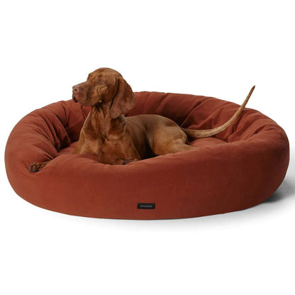 Snooza – Self-Warming Polar Fleece Cuddler – Rust pet bed Snooza XL Rust