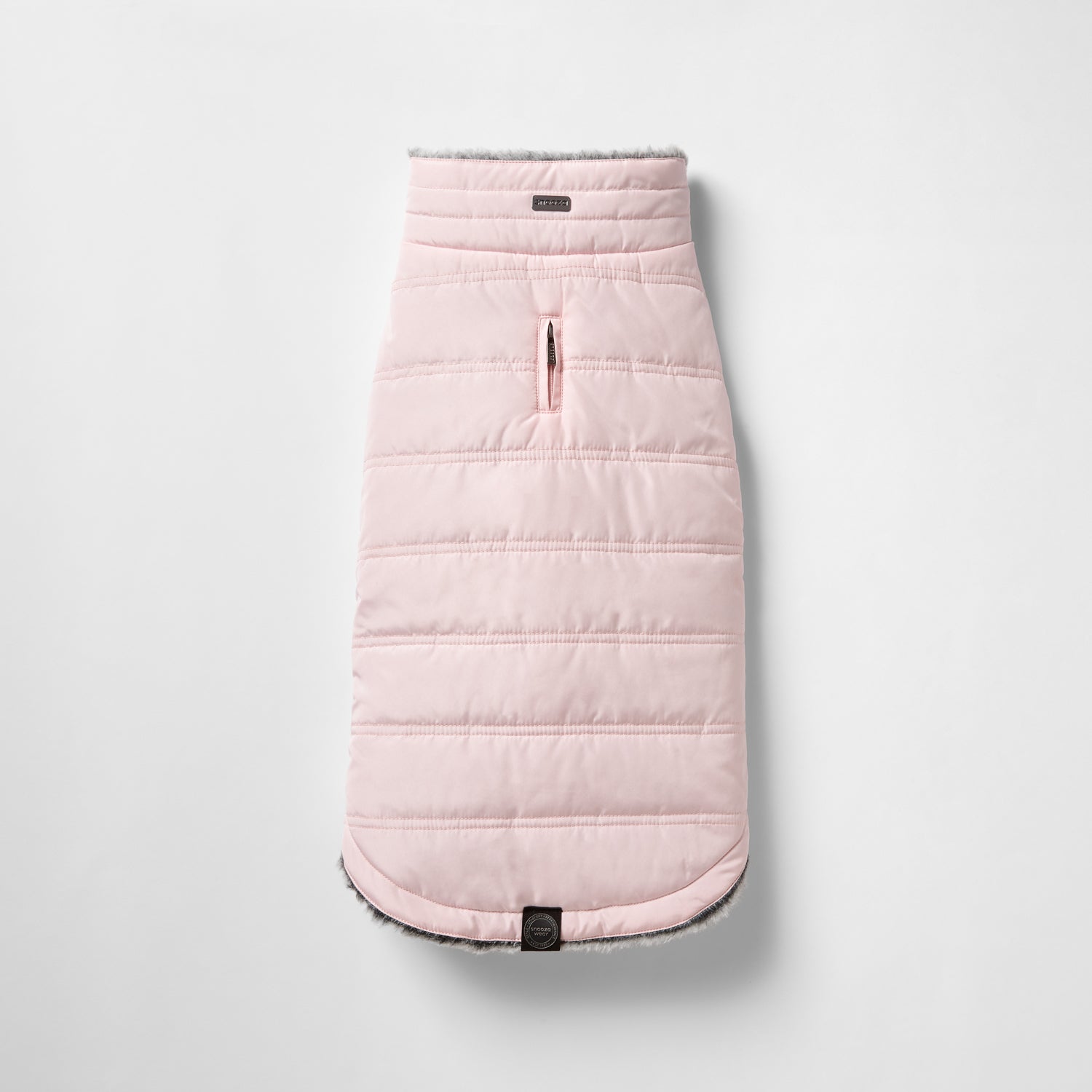 Snooza Wear – Puffer Parka – Pink dog jacket Woofy and Whiskers