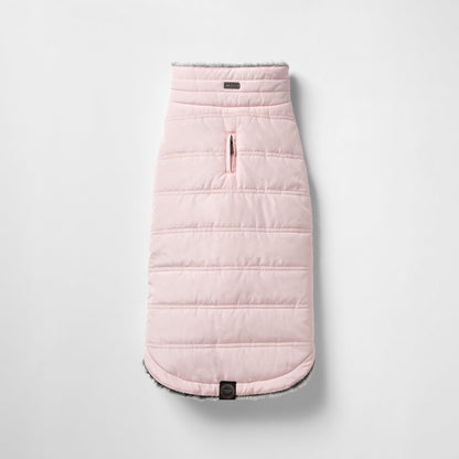 Snooza Wear – Puffer Parka – Pink dog jacket Woofy and Whiskers