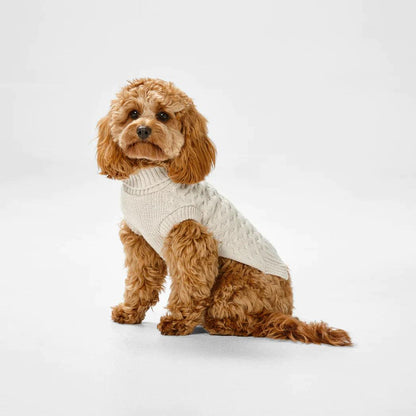 Snooza Wear – RPET Knit Polo – Red-Large-Warm-Eco Friendly Dog Apparel Snooza