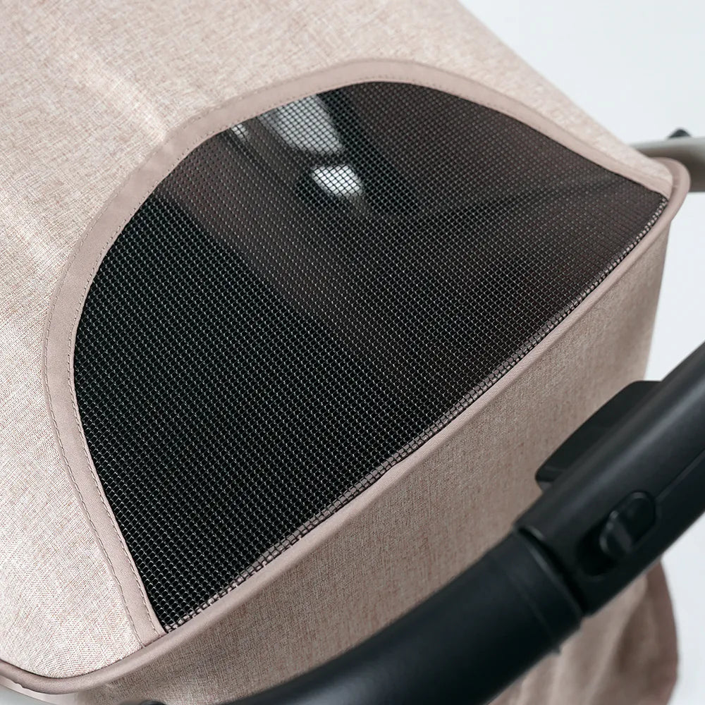 Load video: Video featuring the Ibiayaya Evolution speedy fold pet stroller