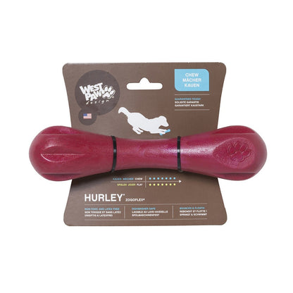 West Paw Hurley Fetch Toy for Tough Dogs - Ruby Red Dog toys West Paw Design Large Ruby Red
