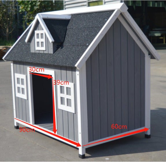 YES4PETS Grey Large Timber Pet Dog Puppy Wooden Cabin Kennel Timber House Pet Care > Dog Supplies > Dog Kennels Woofy and Whiskers