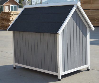 YES4PETS Grey Large Timber Pet Dog Puppy Wooden Cabin Kennel Timber House Pet Care > Dog Supplies > Dog Kennels Woofy and Whiskers