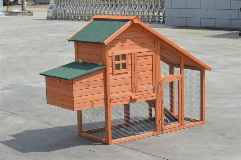 YES4PETS Large Chicken Coop Rabbit Hutch Ferret Cage Hen Chook Cat Kitten HouseWoofy and Whiskers