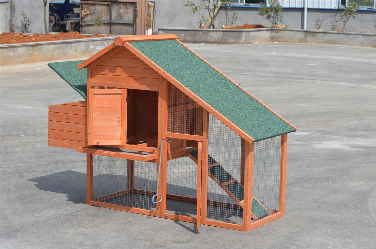 YES4PETS Large Chicken Coop Rabbit Hutch Ferret Cage Hen Chook Cat Kitten HouseWoofy and Whiskers