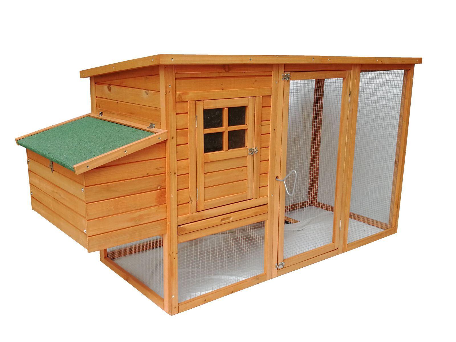 YES4PETS Large Chicken Coop Rabbit Hutch Ferret Cat Guinea Pig Cage Hen Chook House With Open RoofWoofy and Whiskers