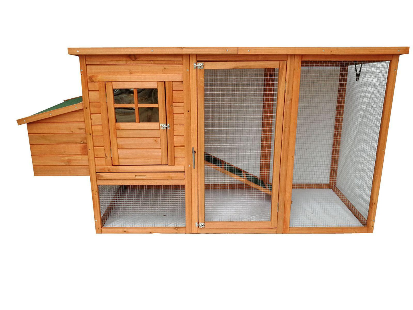 YES4PETS Large Chicken Coop Rabbit Hutch Ferret Cat Guinea Pig Cage Hen Chook House With Open RoofWoofy and Whiskers