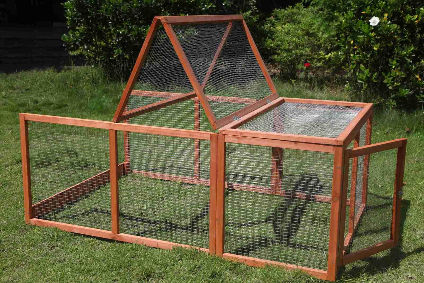 YES4PETS Large Chicken Coop Run Guinea Pig Cage Villa Extension Rabbit Hutch House PenWoofy and Whiskers