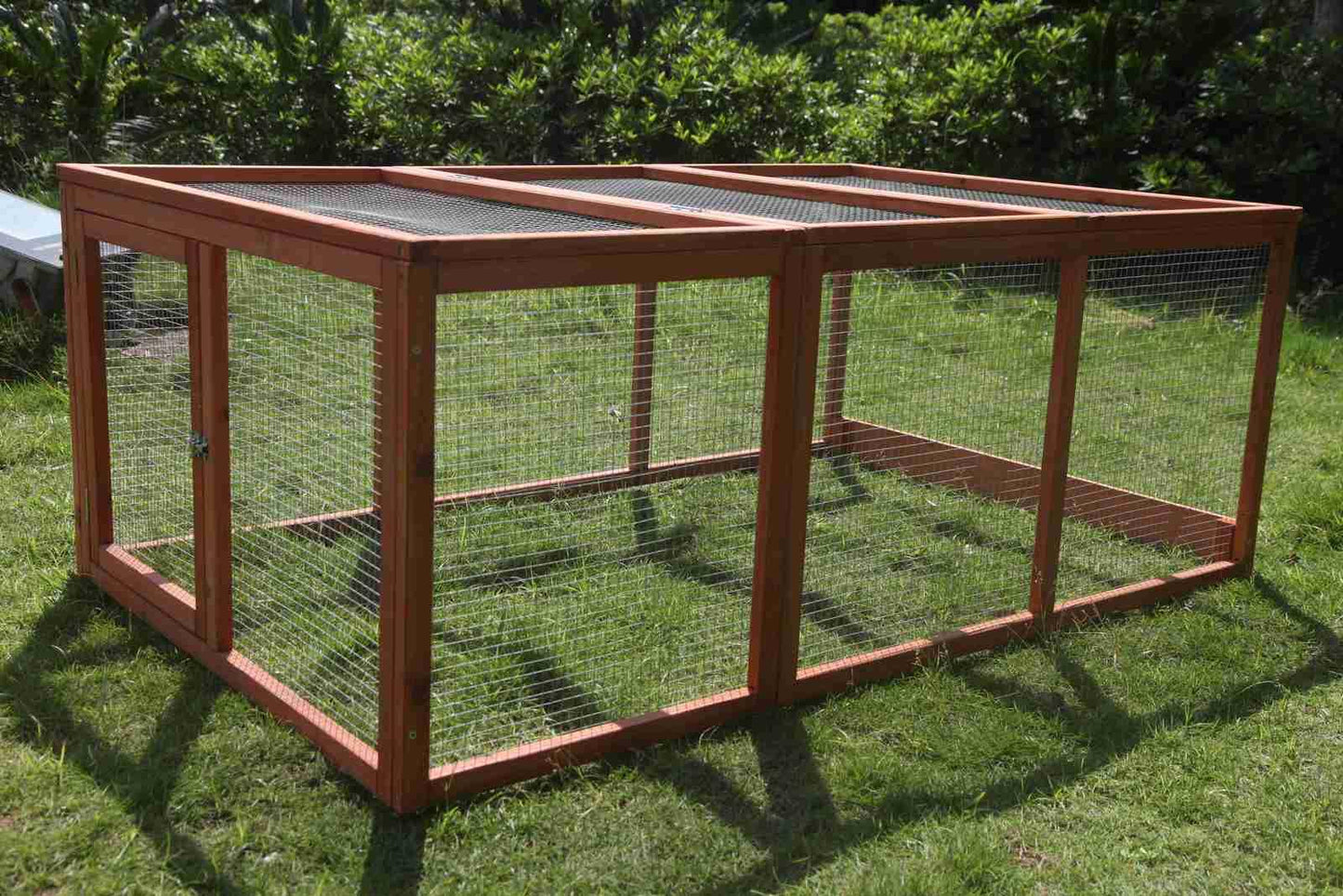 YES4PETS Large Chicken Coop Run Guinea Pig Cage Villa Extension Rabbit Hutch House PenWoofy and Whiskers