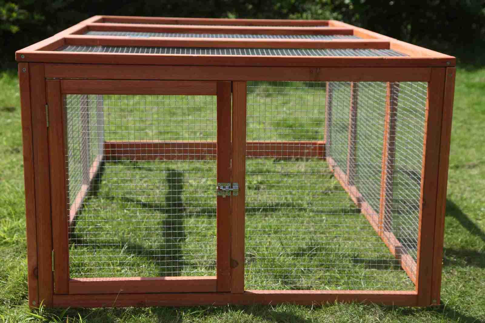 YES4PETS Large Chicken Coop Run Guinea Pig Cage Villa Extension Rabbit Hutch House PenWoofy and Whiskers