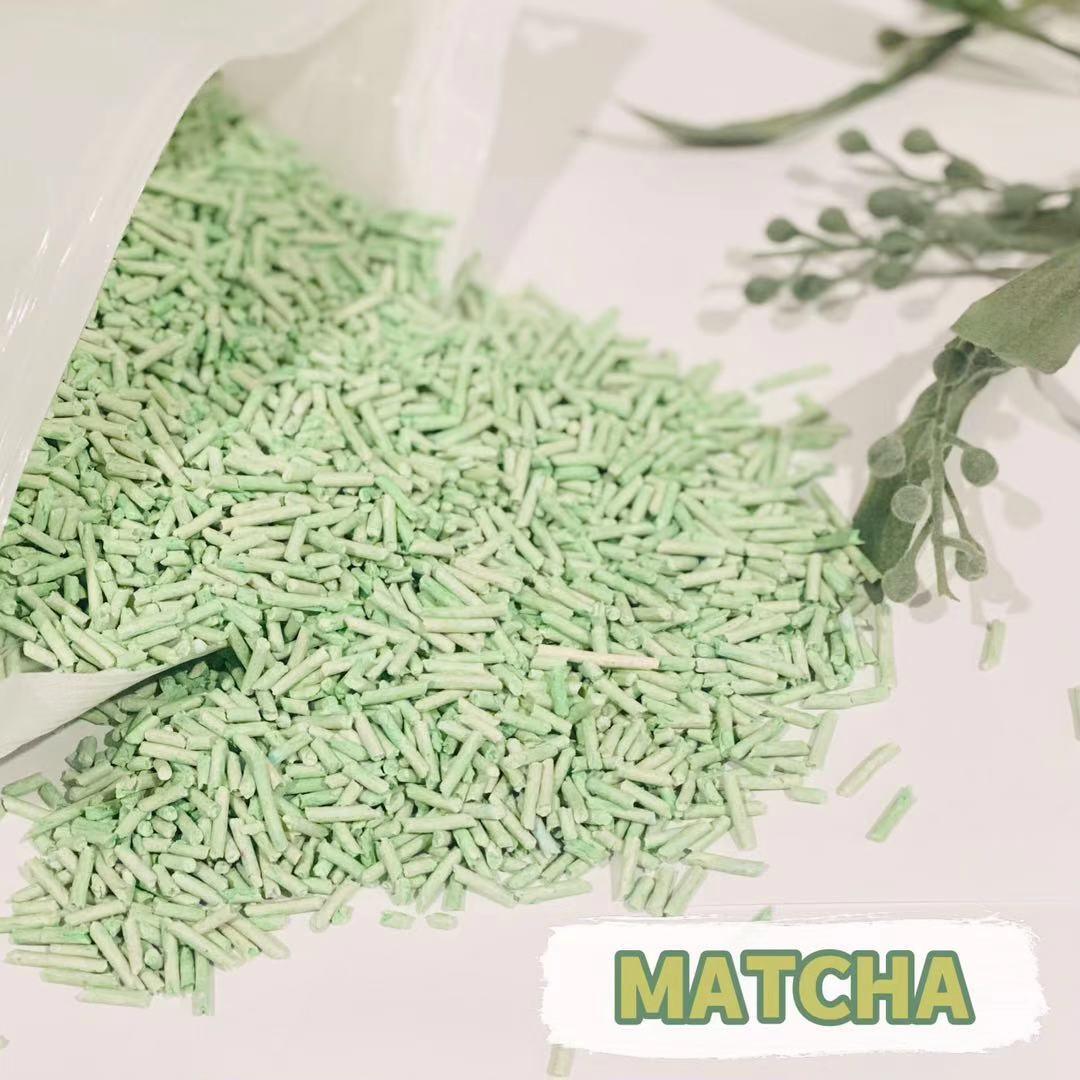 YES4PETS Matcha 16KG Biodegradable Flushable Clumping Cat Tofu Eco Litter#TOFUCatLitter #EcoFriendly #PetCare #CleanLivingWoofy and Whiskers