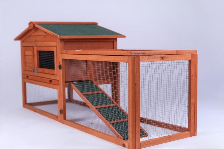 YES4PETS Rabbit Hutch Metal Run Wooden Cage Guinea Pig Cage HouseWoofy and Whiskers