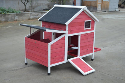 YES4PETS Red Chicken Coop Rabbit Hutch Cat Cage Hen Chook House Pet Care > Coops & Hutches YES4PETS