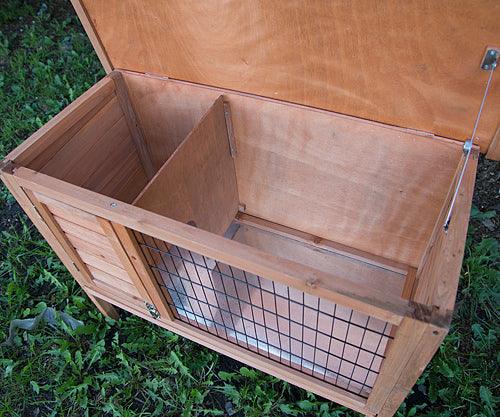 YES4PETS Single Wooden Pet Rabbit Hutch Guinea Pig Cage with Slide out TrayHutchNookWoofy and Whiskers