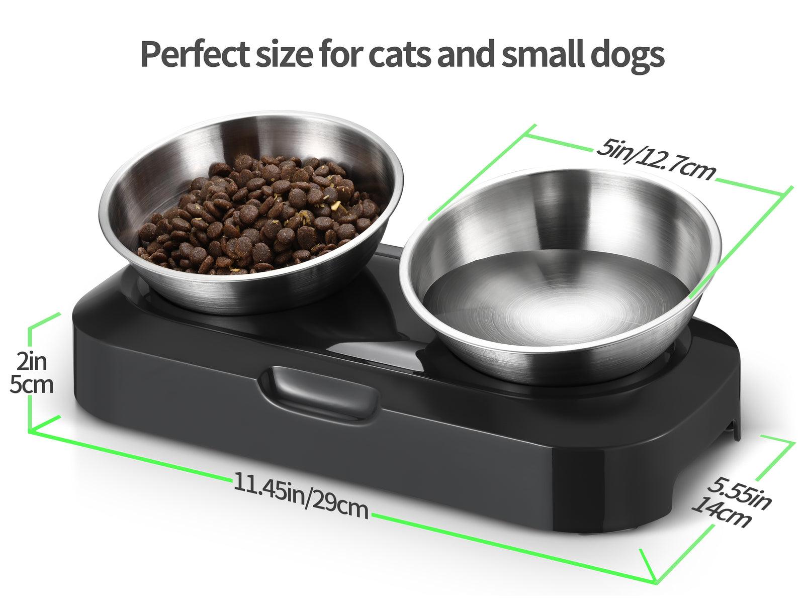 YES4PETS Stainless Steel Pet Bowl Water Bowls Portable Anti Slip Skid Feeder Dog Rabbit CatWoofy and Whiskers