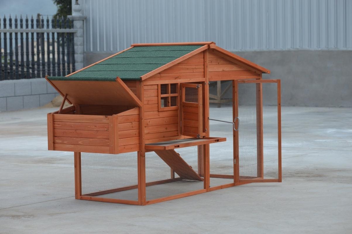 YES4PETS XL Chicken Coop Rabbit Guinea Pig Hutch Ferret Hen HouseWoofy and Whiskers