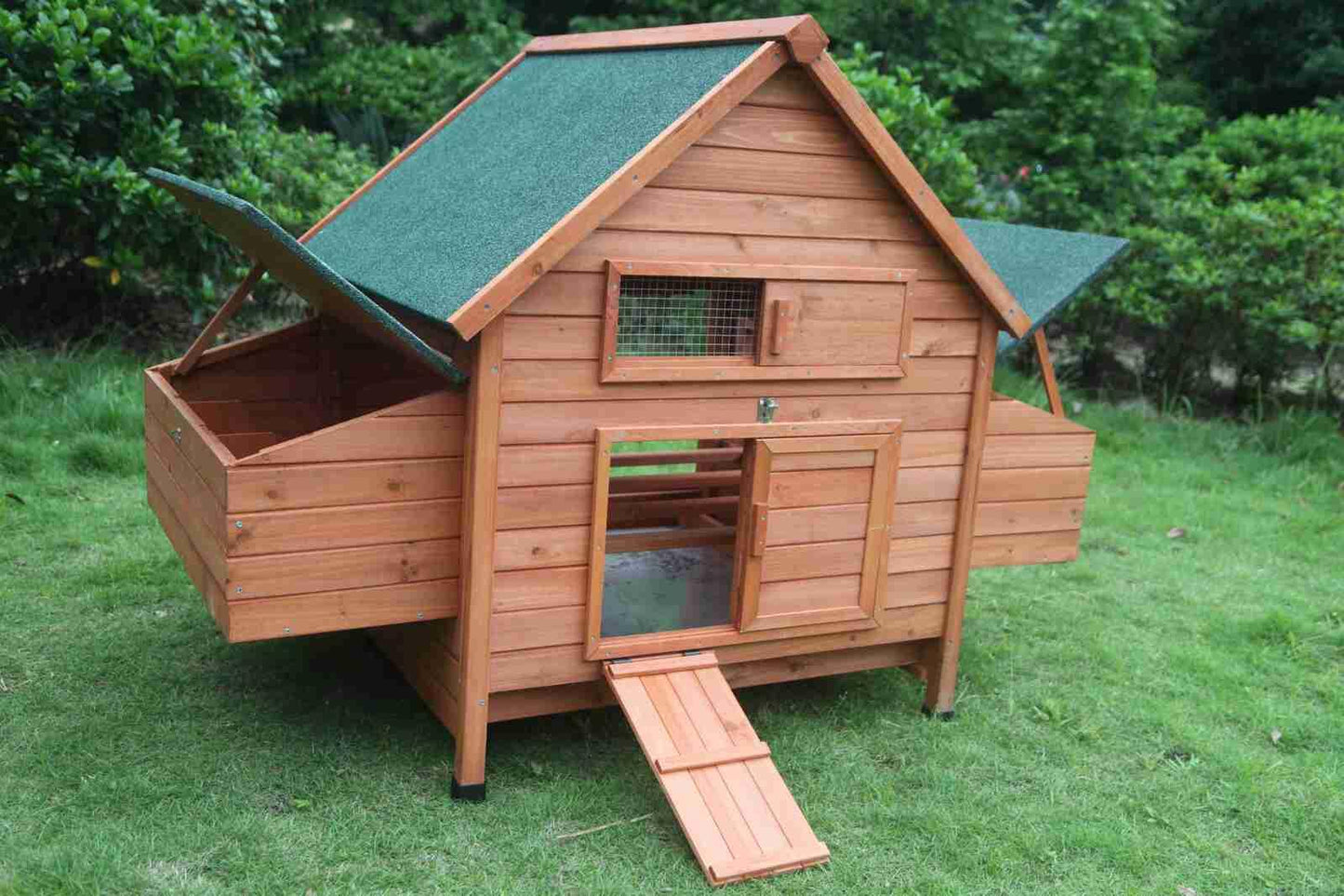 YES4PETS XL Chicken Coop Rabbit Hutch Cage Hen Chook HouseWoofy and Whiskers