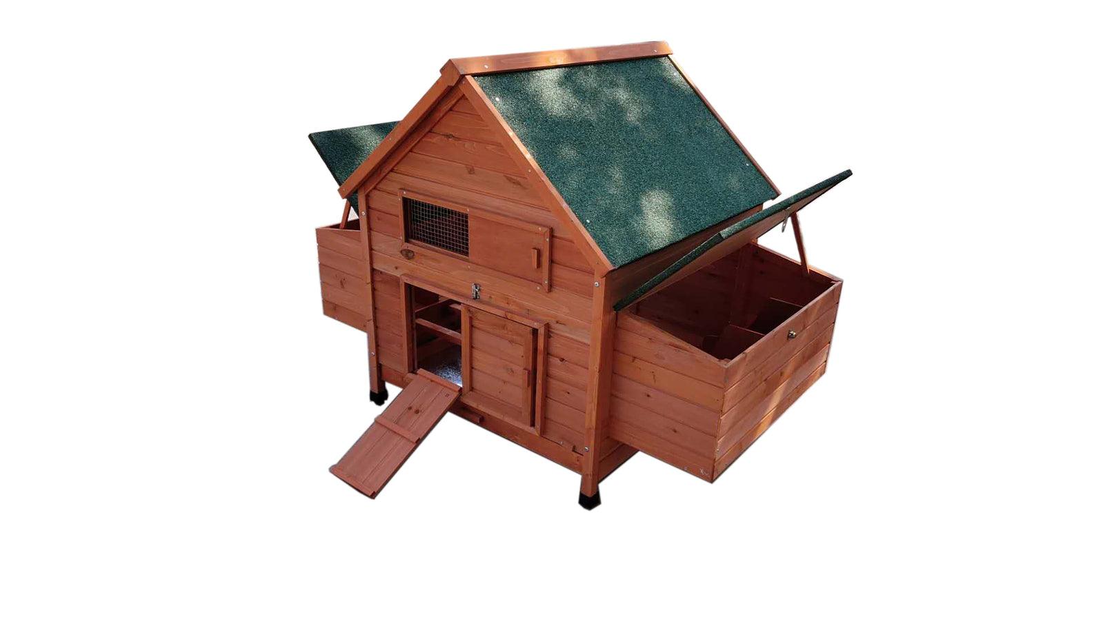 YES4PETS XL Chicken Coop Rabbit Hutch Cage Hen Chook HouseWoofy and Whiskers