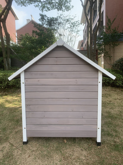 YES4PETS XL Timber Pet Dog Kennel House Puppy Wooden Timber Cabin With Door Grey Pet Care > Dog Supplies > Dog Kennels Woofy and Whiskers