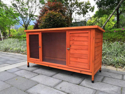 YES4PETS XXL Rabbit Hutch Guinea Pig Cage , Ferret cage Chicken Coop W Pull Out Tray 150x60x75 cm Pet Care > Coops & Hutches YES4PETS
