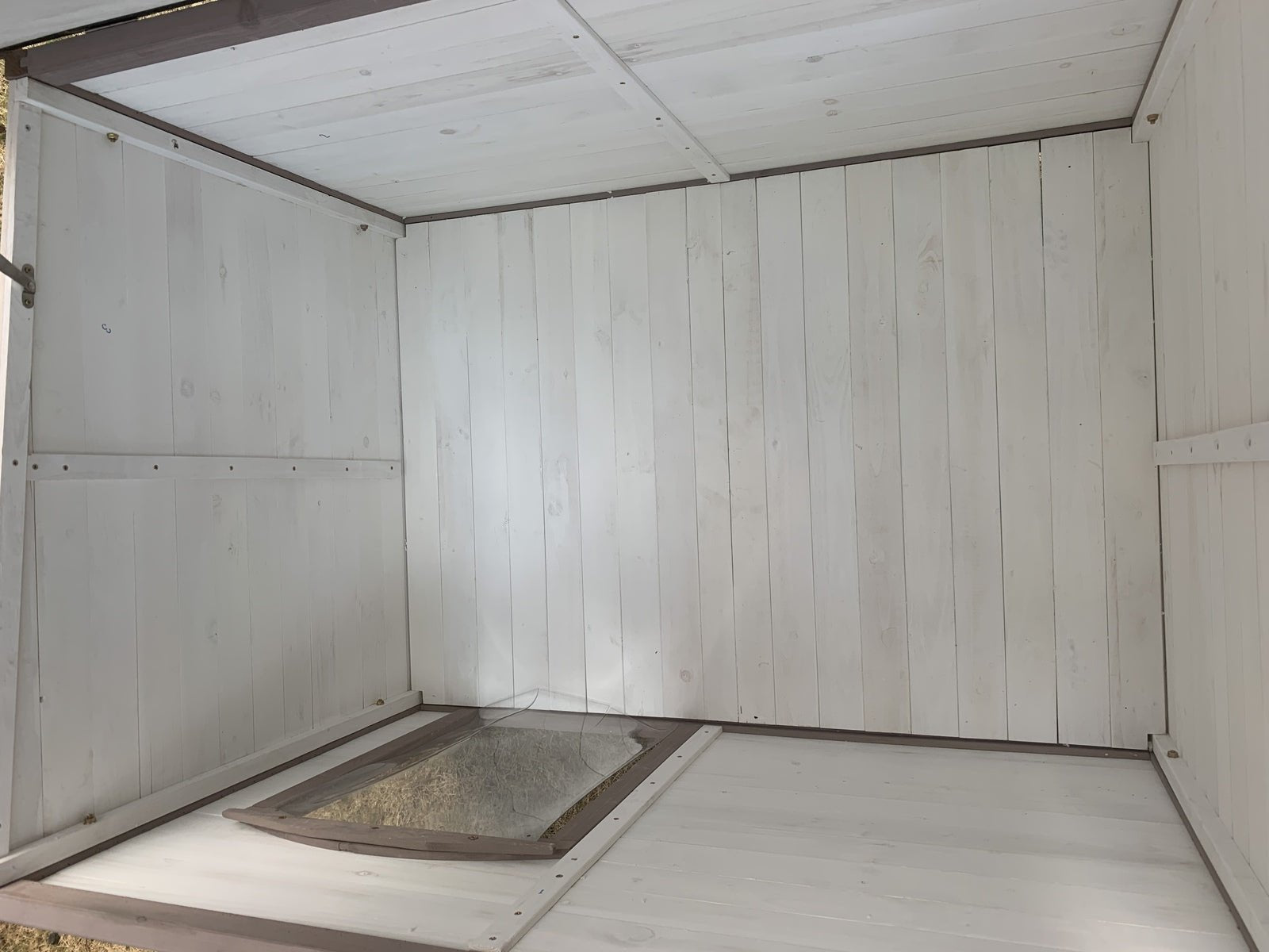 YES4PETS XXL Timber Pet Dog Kennel House Puppy Wooden Timber Cabin With Stripe White Pet Care > Dog Supplies > Dog Kennels YES4PETS